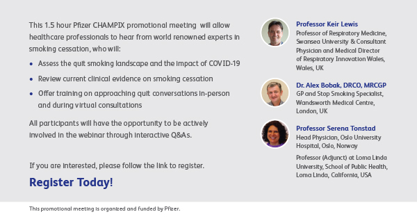 hear from world renowned experts in smoking cessation